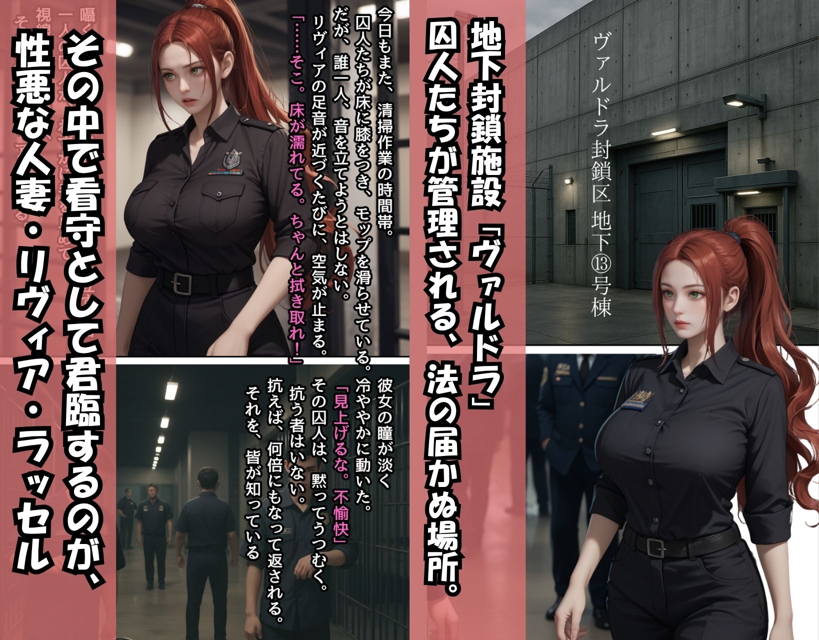 俺らを見下すイキり人妻看守に制裁集団種付け【輪〇編】/ドラマ美麗CG集 - サンプル画像 1
