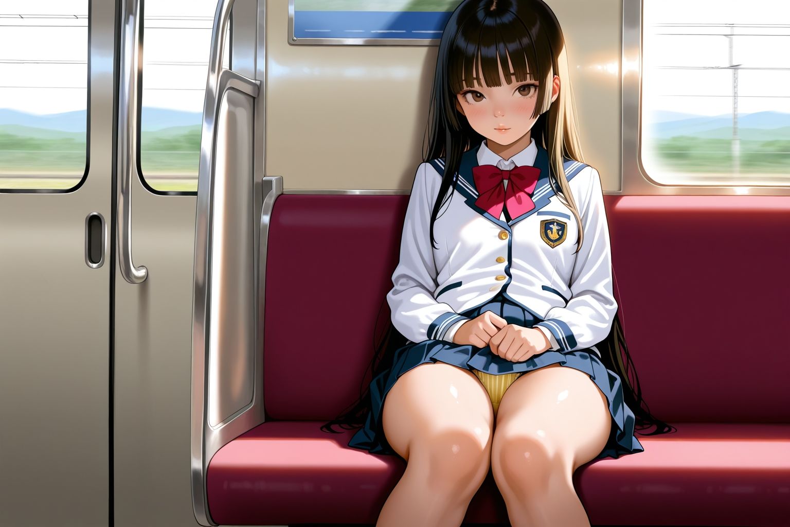 見てるのはスカート。でも本当は… - サンプル画像 7