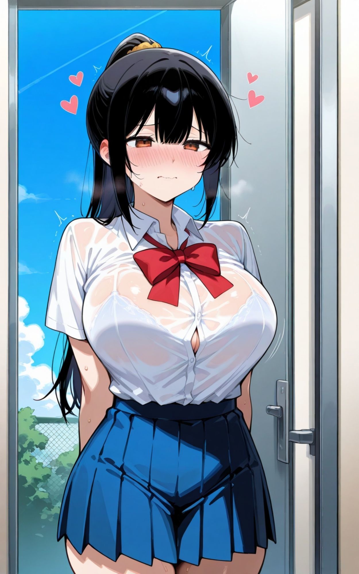 真面目な生徒会長はメス堕ち真っ最中 - サンプル画像 1