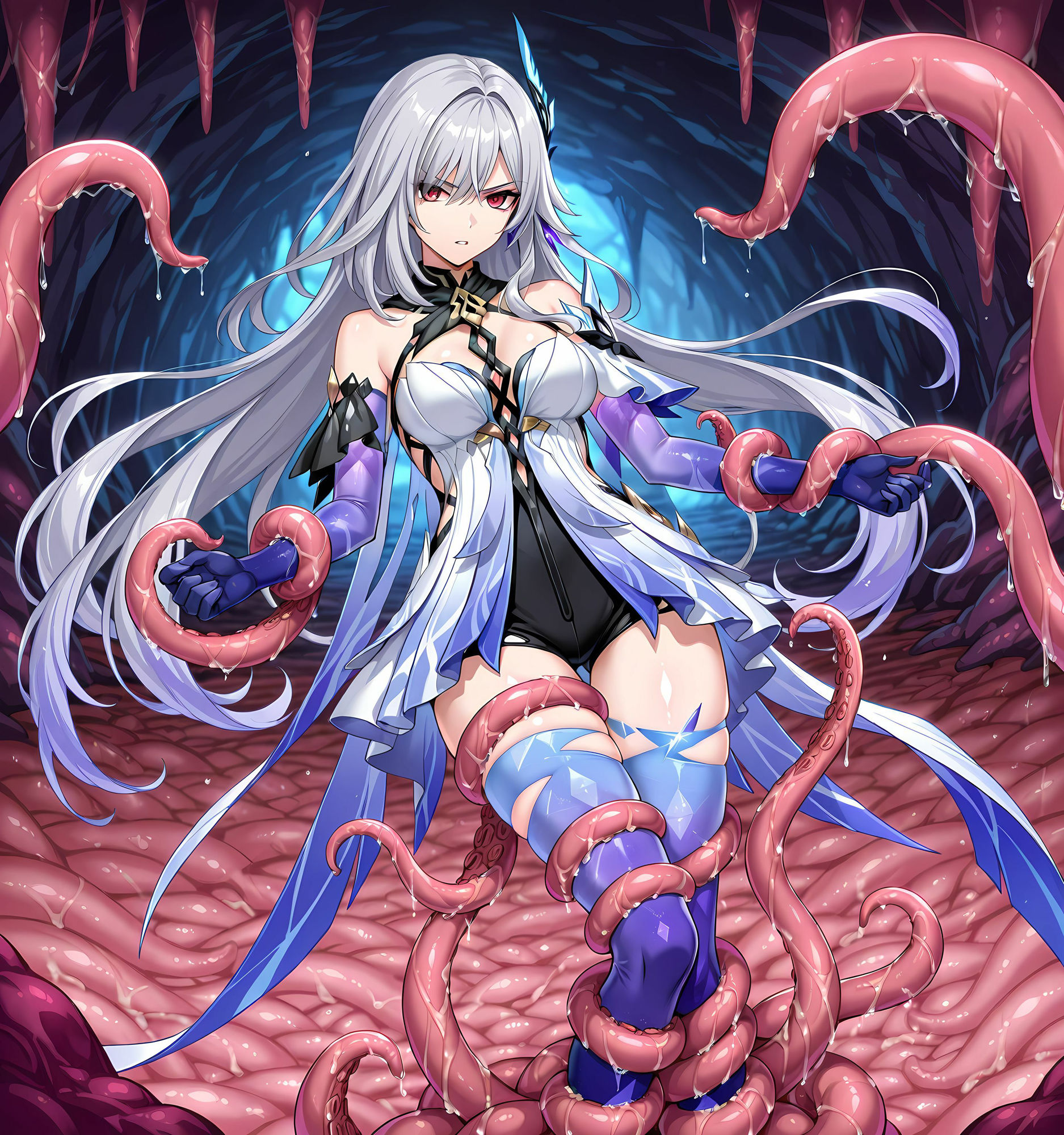 スカーク洗脳丸呑み悪堕ち〜淫魔化搾精〜 - サンプル画像 3