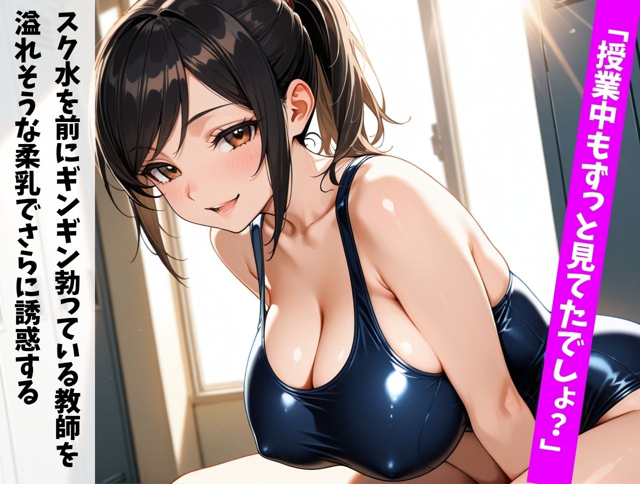 爆乳妹ちゃんはキモデブ教師チンポにメロメロ - サンプル画像 5
