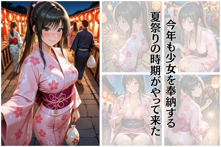 夏祭り  古●川唯編 - サンプル画像 1