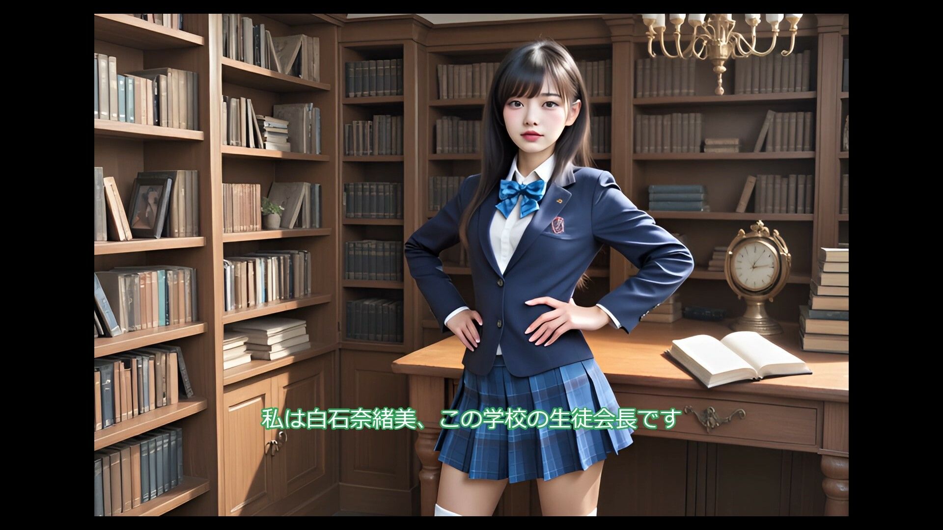 【ボイスドラマ風動画】生徒会長 白石奈緒美の秘密 - サンプル画像 1