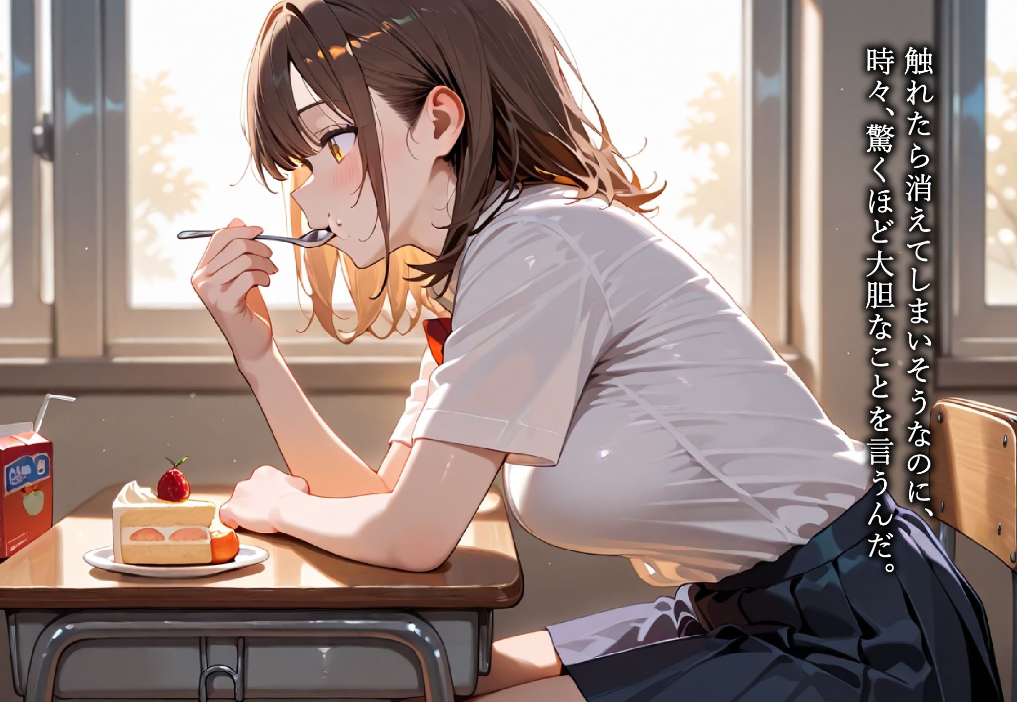 発情期女子校生 快感教室セックス - サンプル画像 2