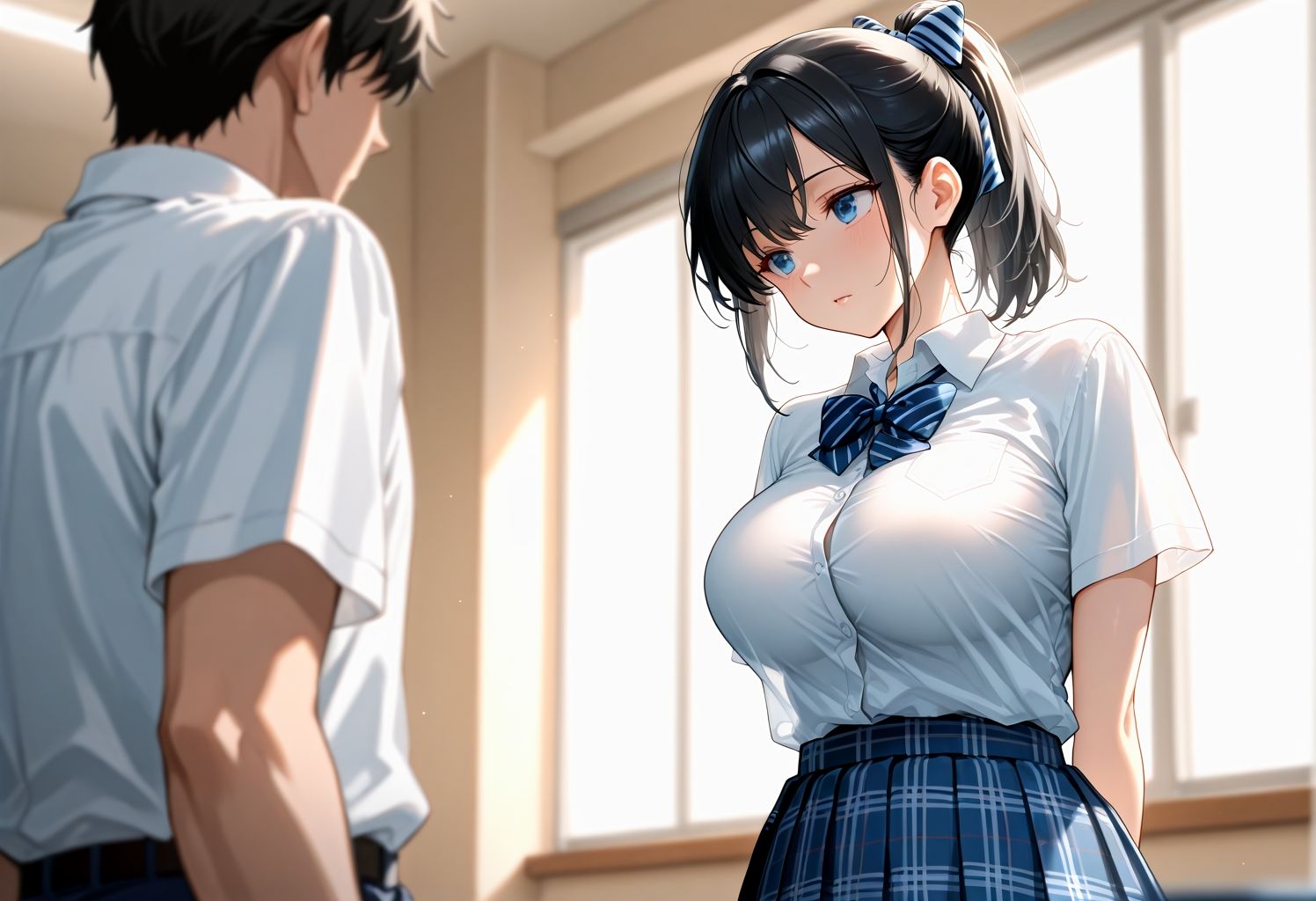 スク水女子校生との秘密の濃厚種付け日記 - サンプル画像 3