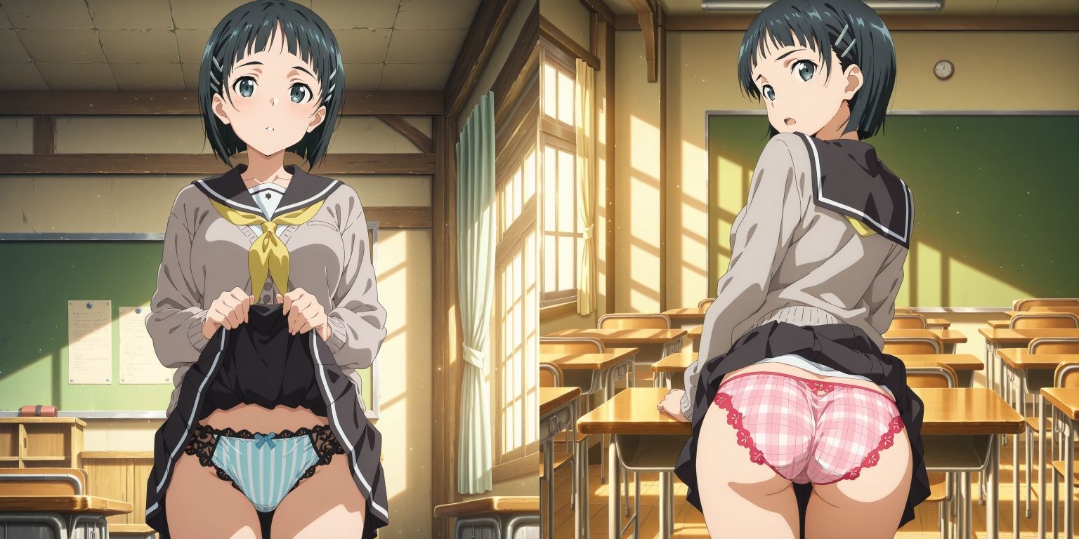 直◯のパンツ - サンプル画像 1