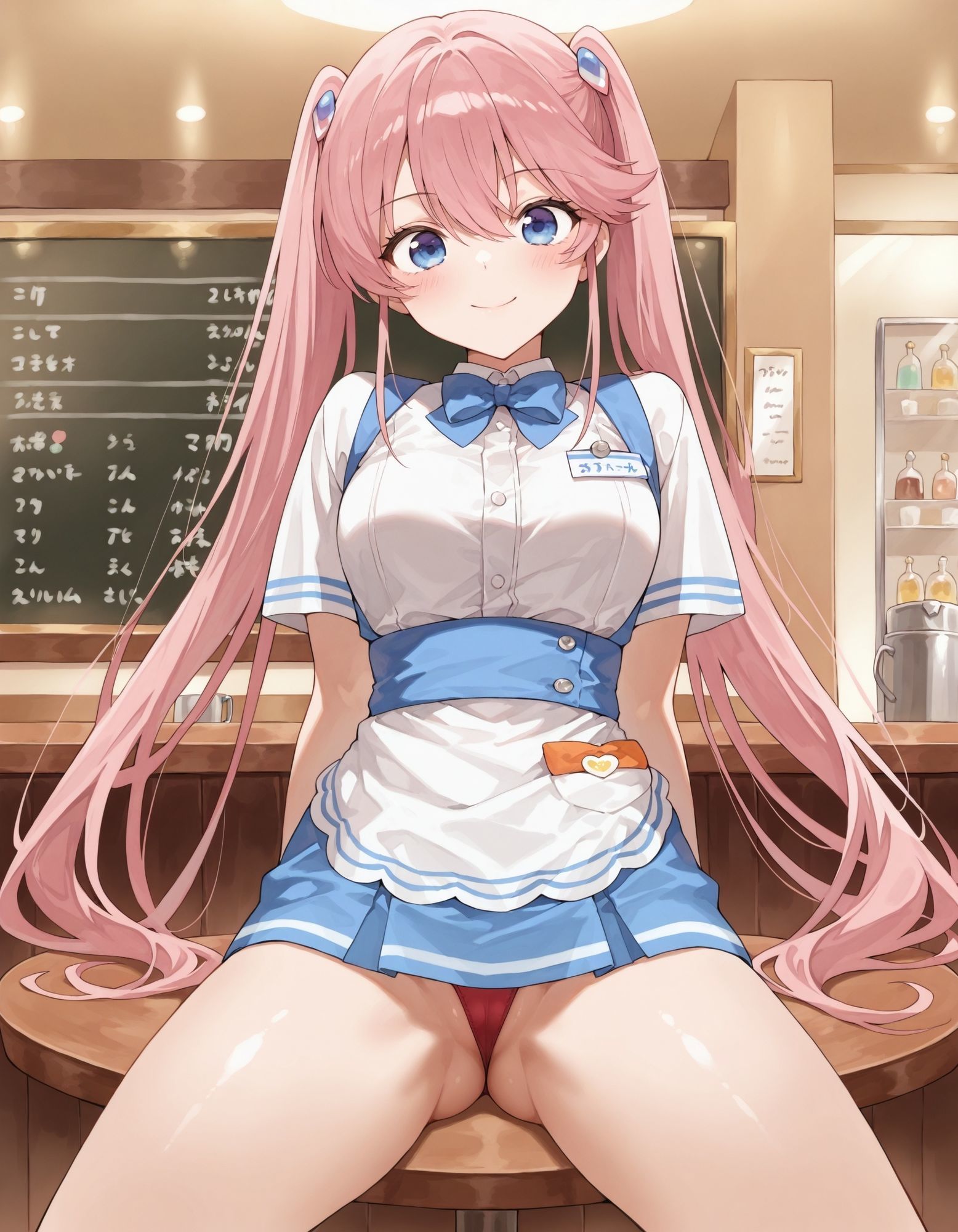 紫〇寺謳華のパンチラ〜ウェイトレス編〜 - サンプル画像 8