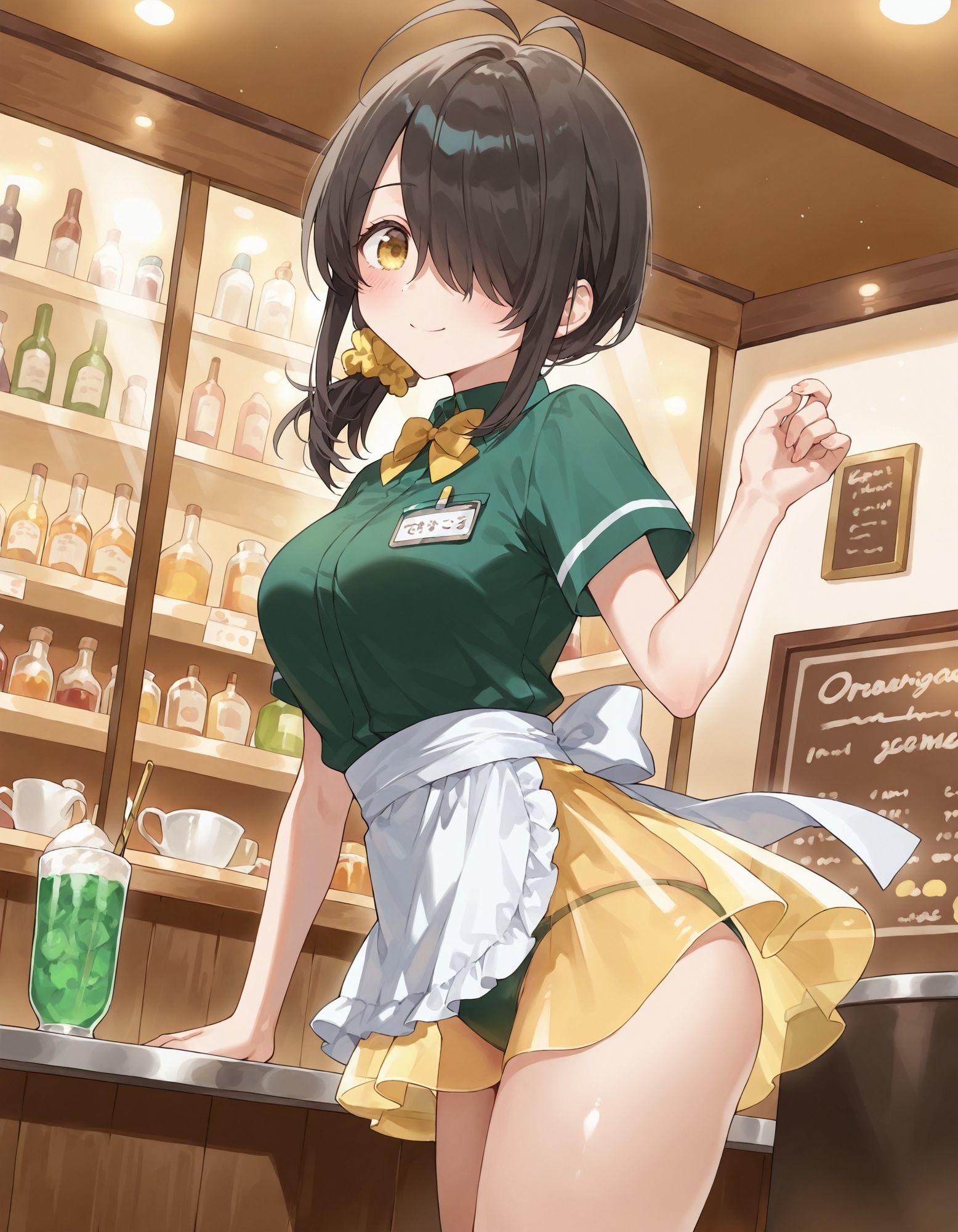 紫〇寺ことののパンチラ〜ウェイトレス編〜 - サンプル画像 1