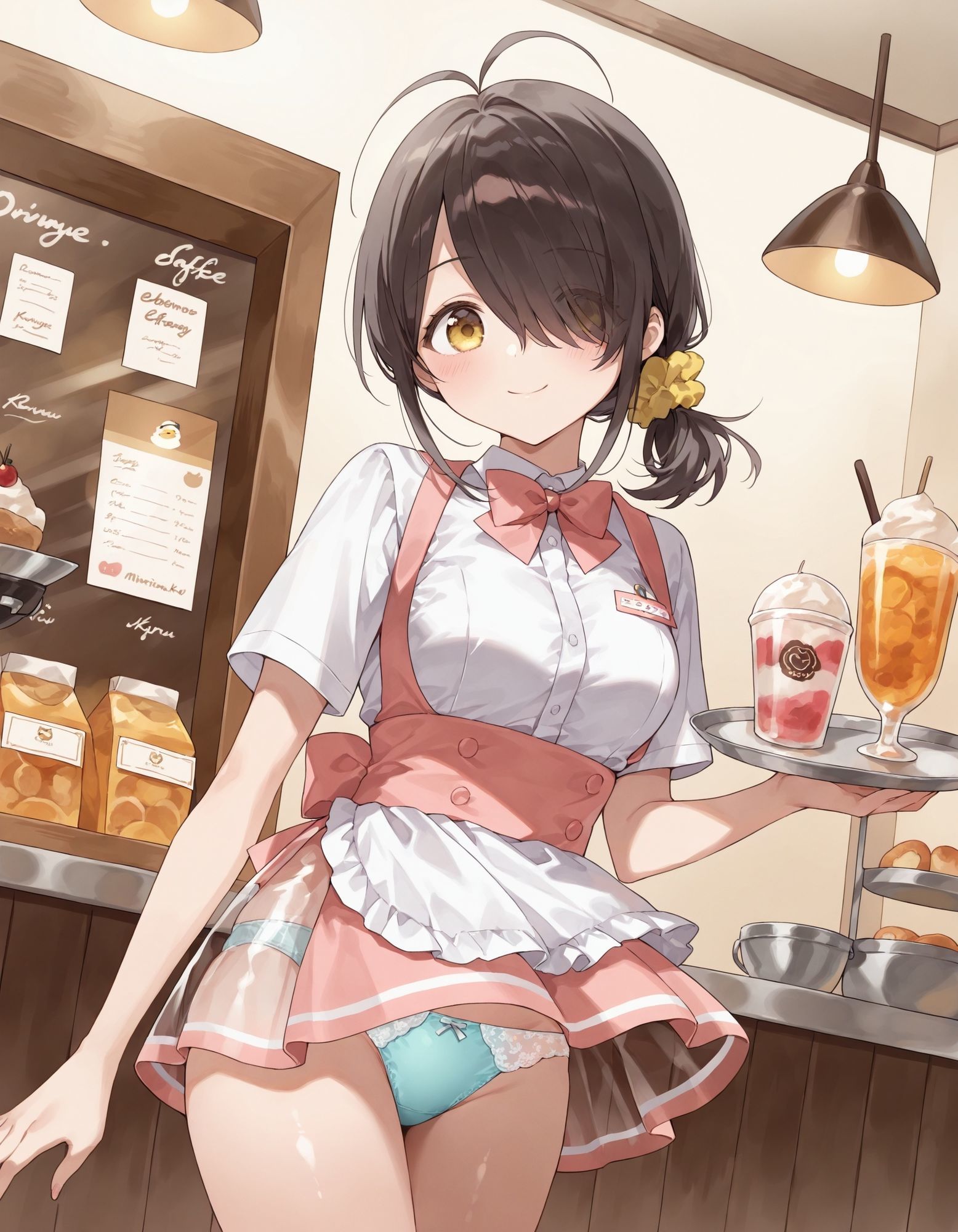 紫〇寺ことののパンチラ〜ウェイトレス編〜 - サンプル画像 3