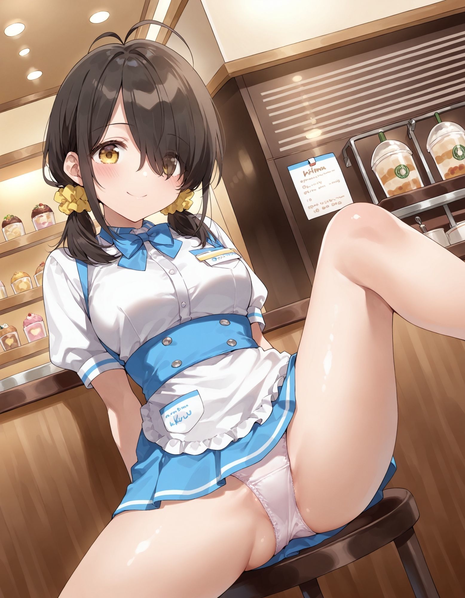 紫〇寺ことののパンチラ〜ウェイトレス編〜 - サンプル画像 4