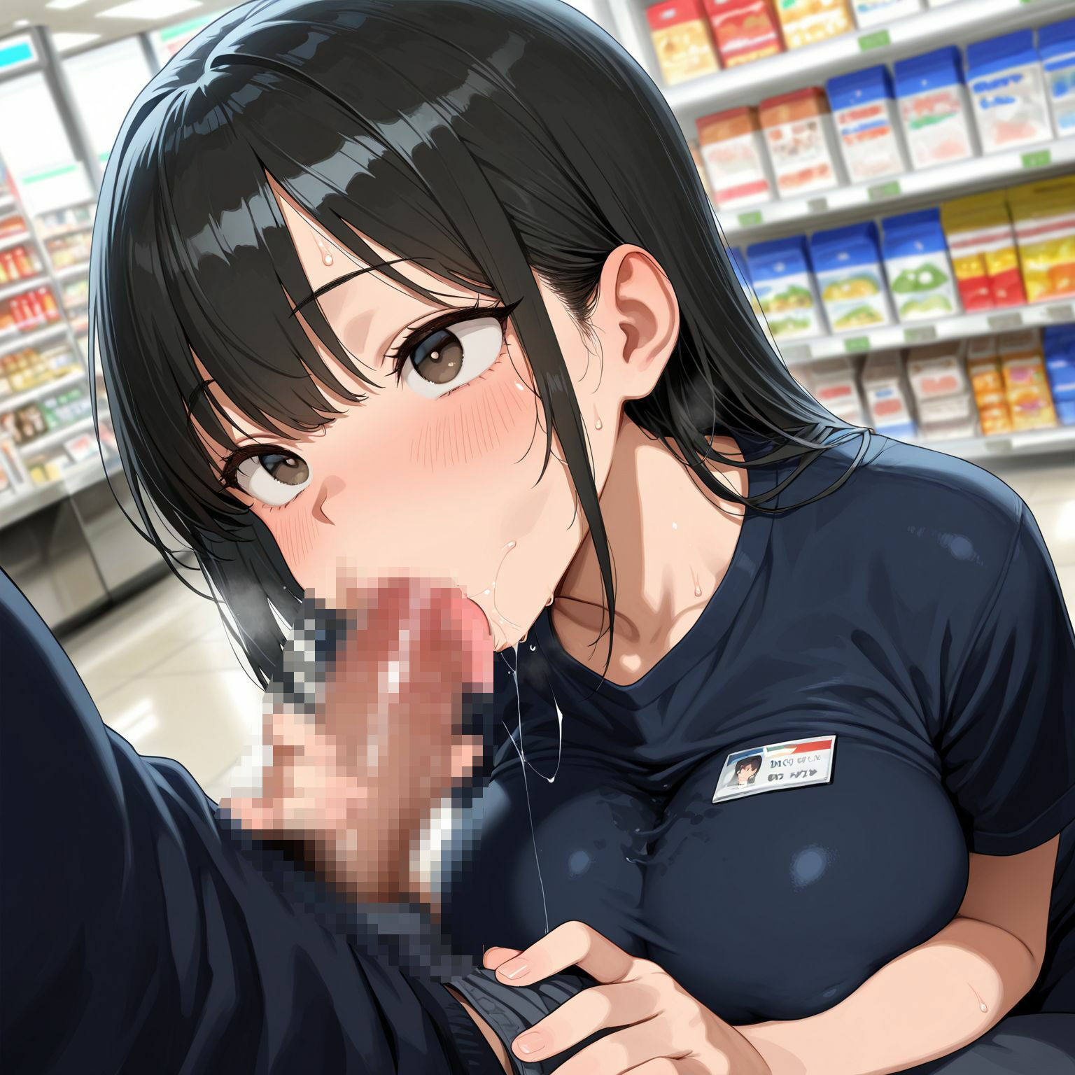 爆乳女子とのドキドキSEX！？  夜間コンビニ偏 - サンプル画像 5