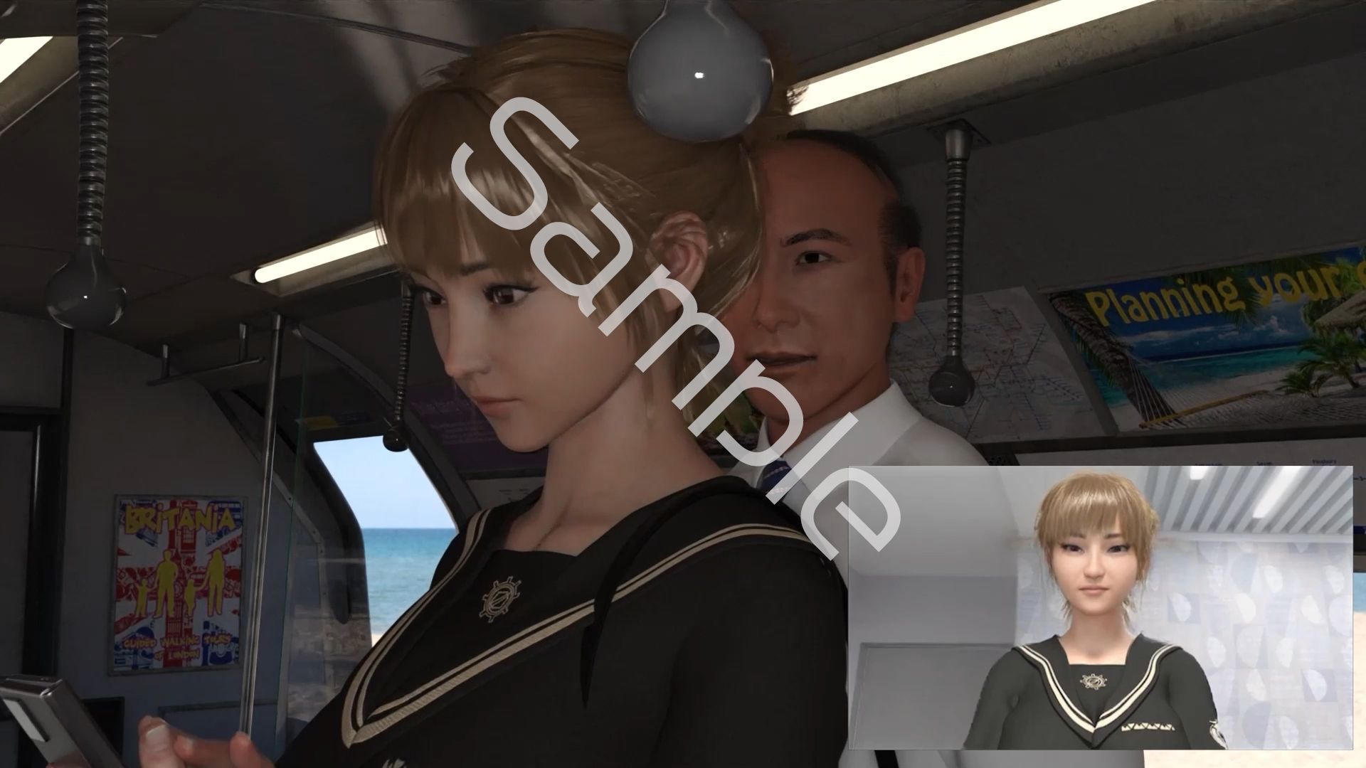 【▲100●100】生徒会長 一ノ瀬廻里・県警からの事情聴取で、自らの盗撮被害動画の確認を強いられる:Vol.R004『電車内でのカバン隠しカメラ逆さ撮り盗撮被害』 - サンプル画像 3