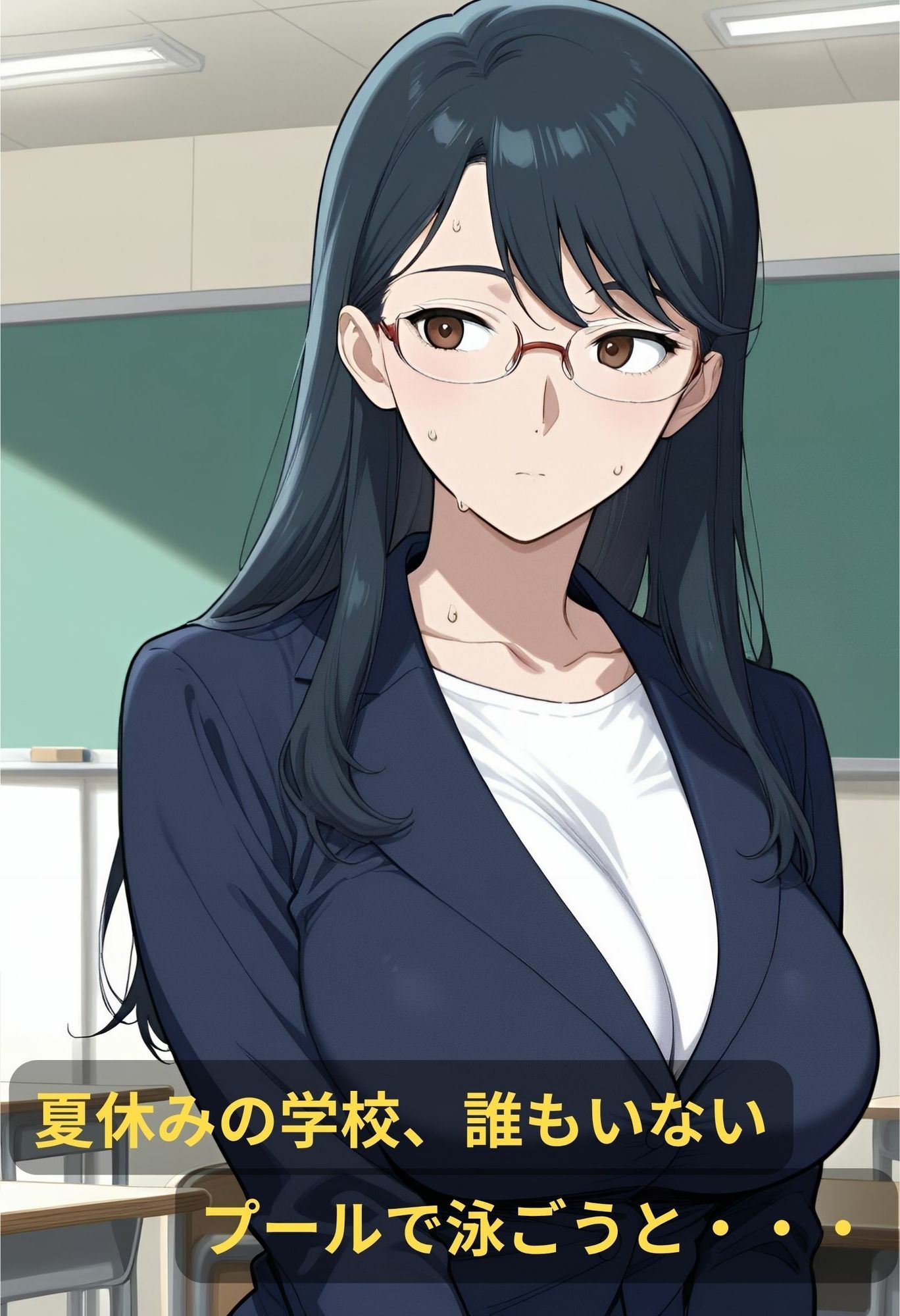巨乳女教師の刺激的な夏 - サンプル画像 3