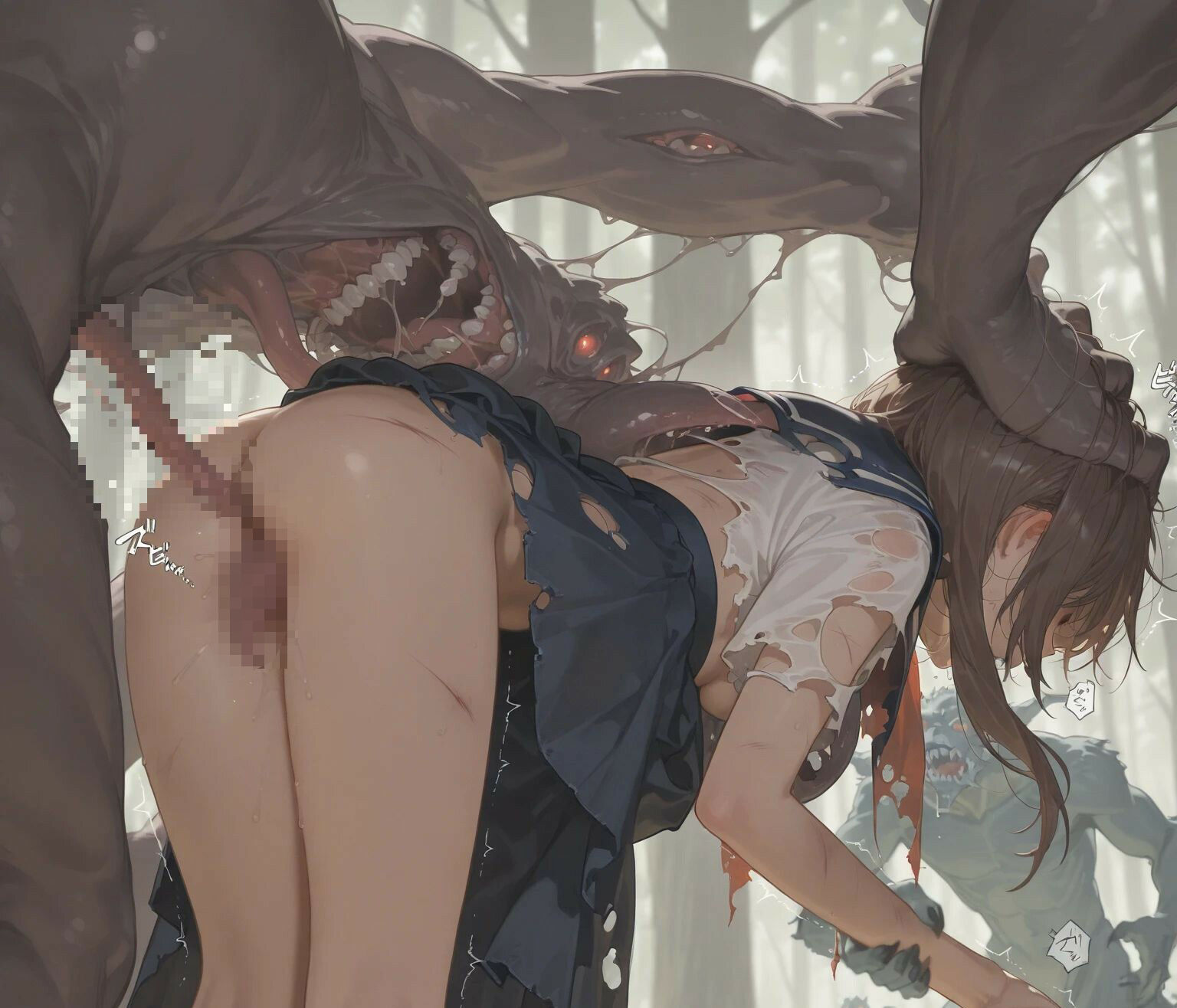 モンスター×セーラー服  乱暴系 - サンプル画像 4