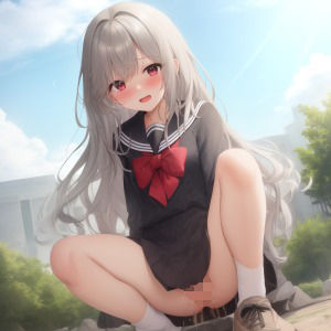 銀髪放尿娘ちゃん1〜500 - サンプル画像 3