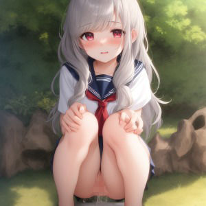 銀髪放尿娘ちゃん1〜500 - サンプル画像 8