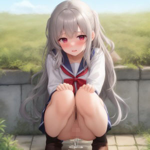 銀髪放尿娘ちゃん1〜500 - サンプル画像 10