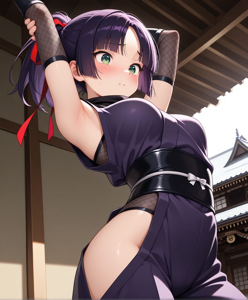 戦うヒロイン  くノ一と秘密の修行 - サンプル画像 6