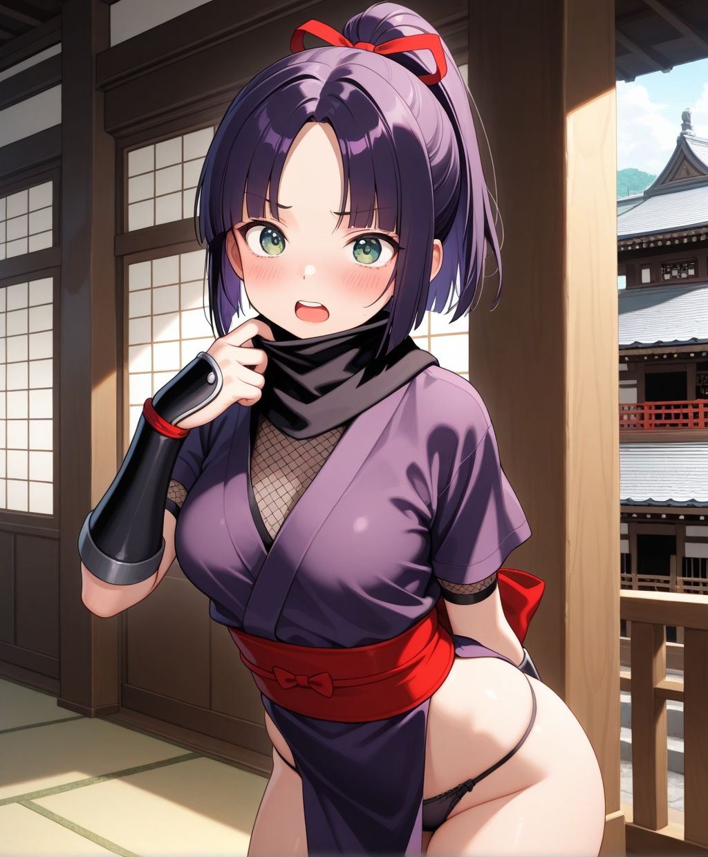 戦うヒロイン  くノ一と秘密の修行 - サンプル画像 8