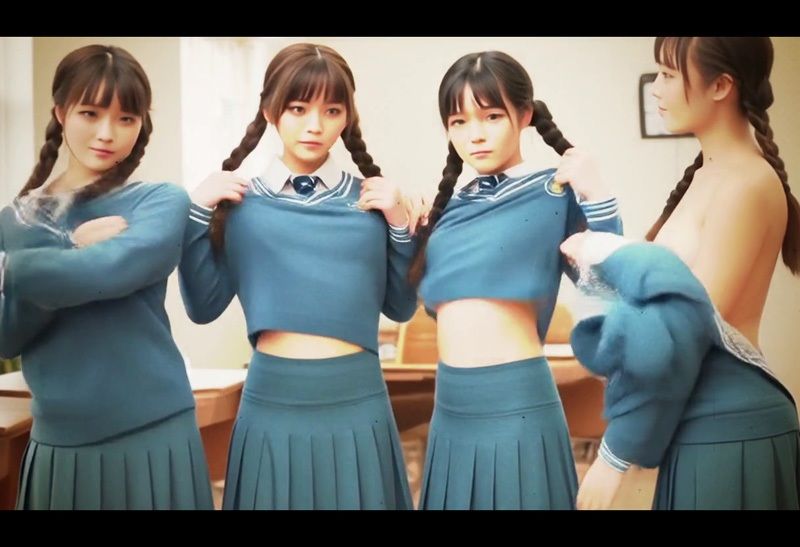 AI動画〜昭和の原風景〜飴あげるからオッパイ見せてよ - サンプル画像 5