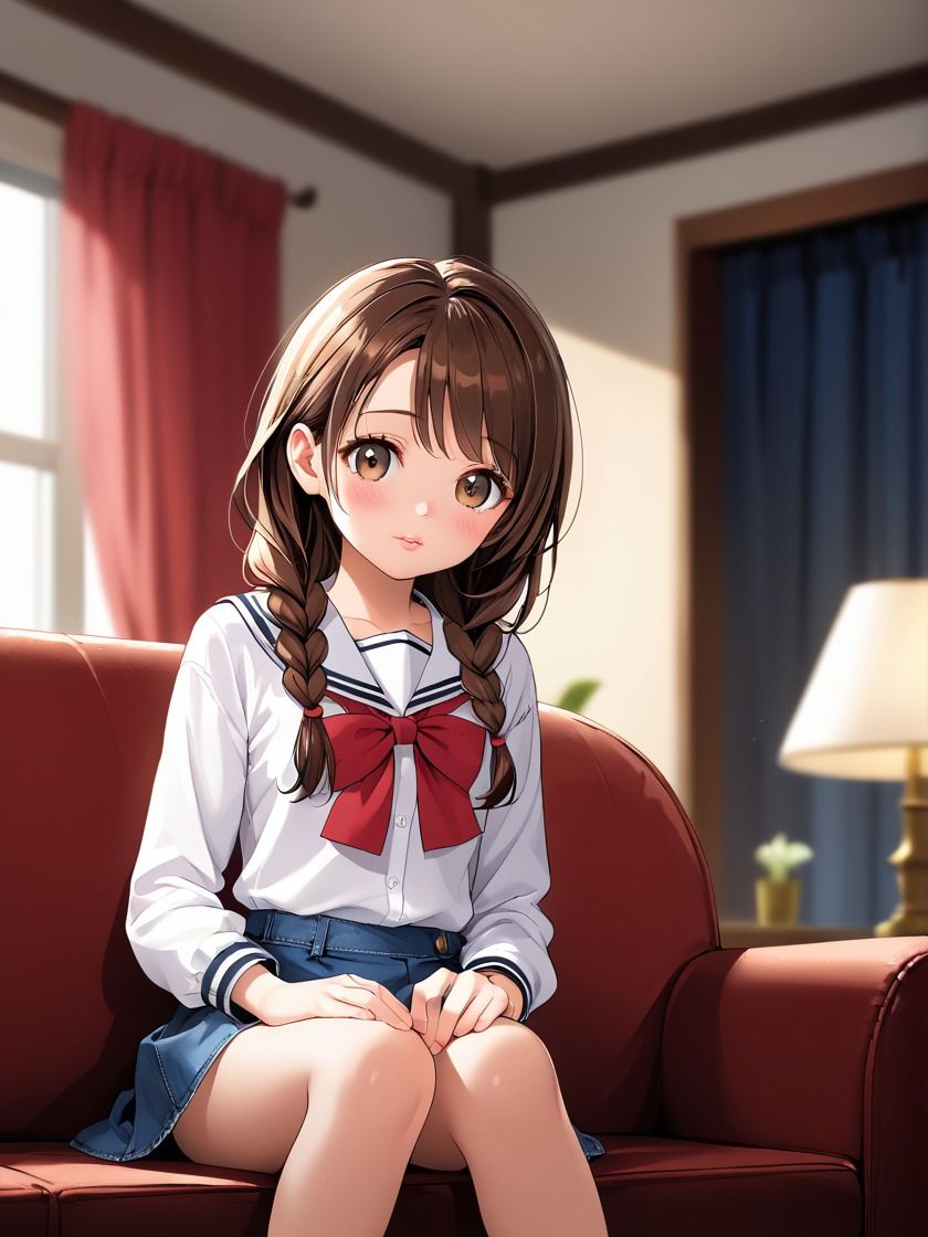 妹の制服姿がエロすぎる - サンプル画像 3