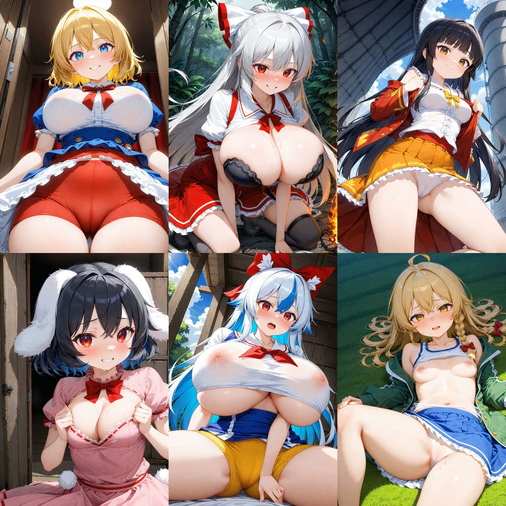 ノーモザイク！東方永夜抄キャラの誘惑2 - サンプル画像 2