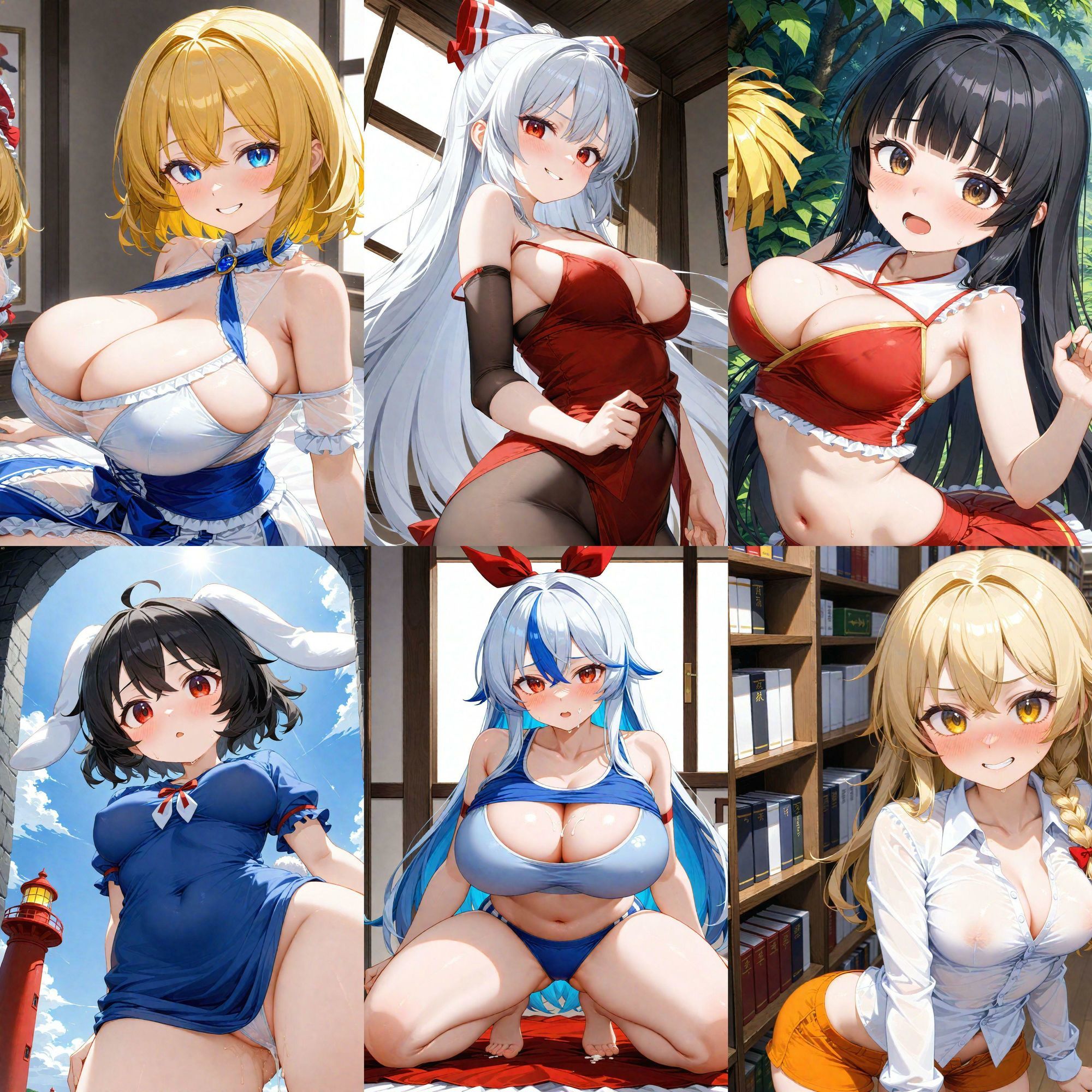 ノーモザイク！東方永夜抄キャラの誘惑2 - サンプル画像 5