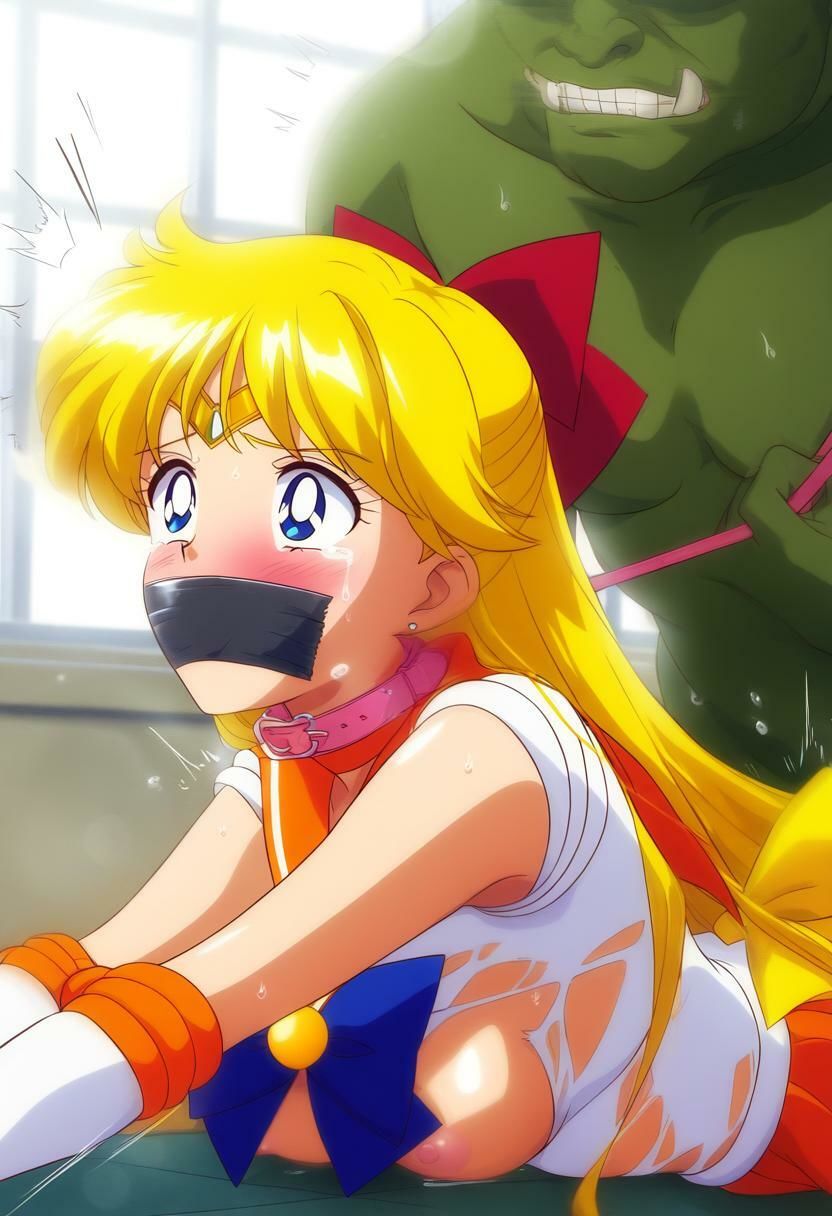 超美麗・原作再現ヒロピンAI全集17_セーラーヴィーナス・ウラヌス・ちびムーン - サンプル画像 1