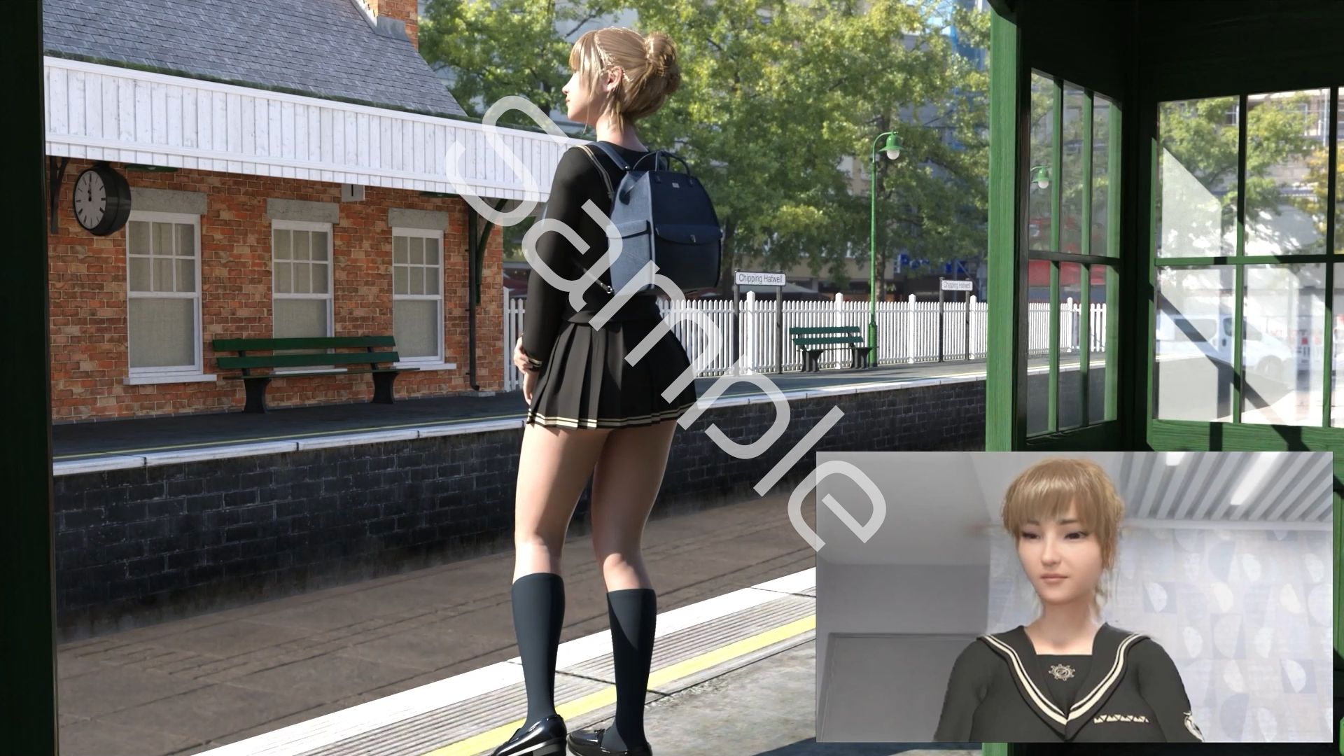 【▲100●100】生徒会長 一ノ瀬廻里・県警からの事情聴取で、自らの盗撮被害動画の確認を強いられる:Vol.R005『早朝の駅でのナマ脚とむっちり尻肉の盗撮被害』 - サンプル画像 4