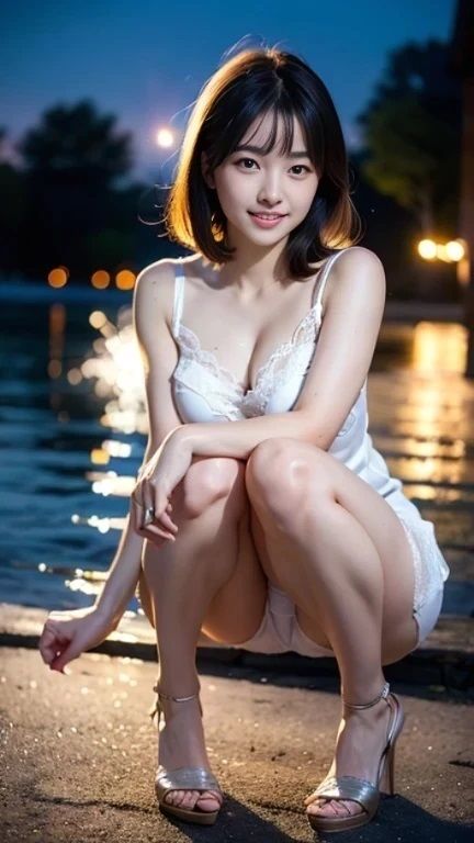 女子大生湖畔花火大会サマードレスパンチラ画像集 - サンプル画像 6
