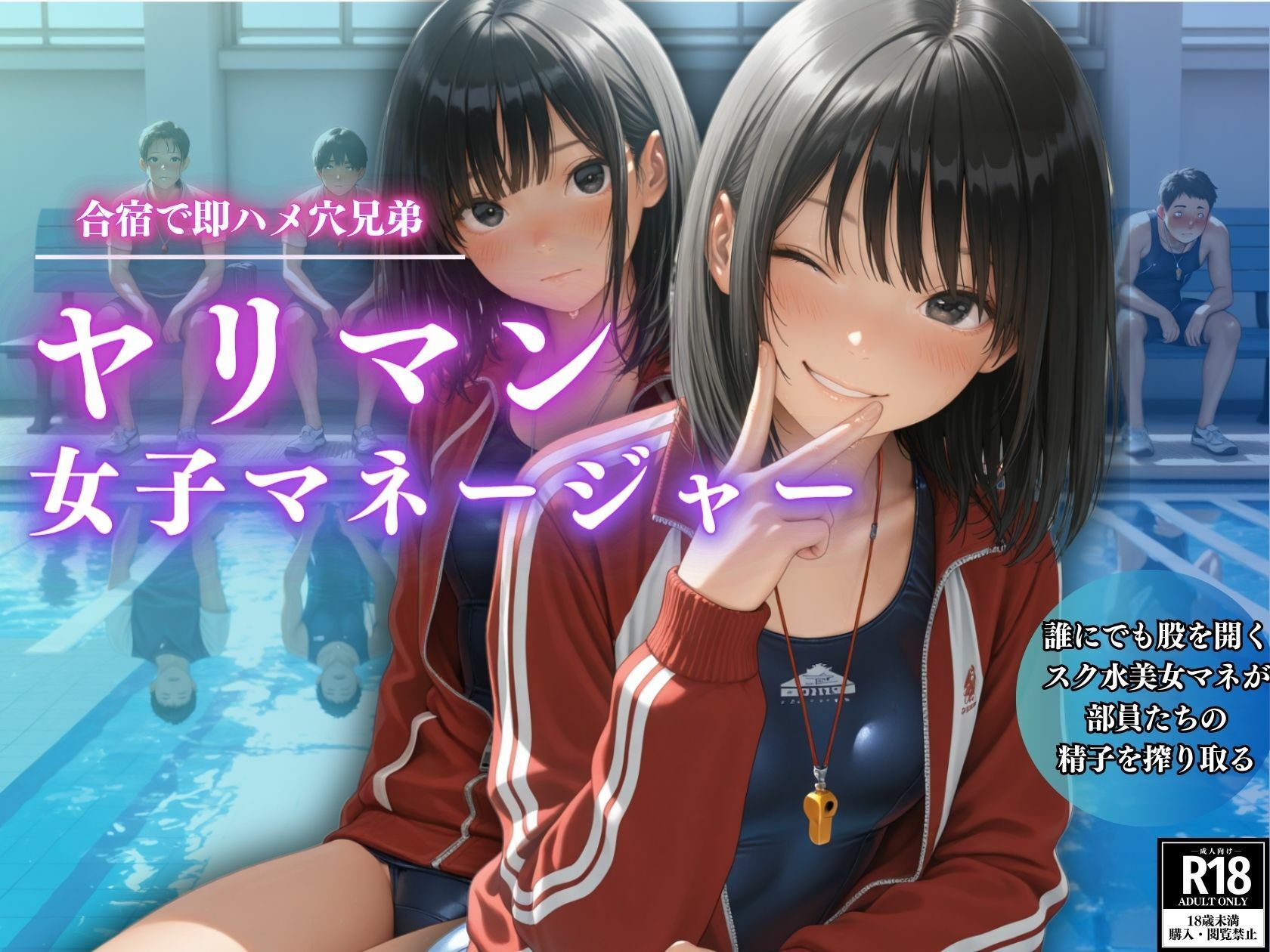 合宿で即ハメ穴兄弟  ヤリマン女子マネージャー - サンプル画像 1