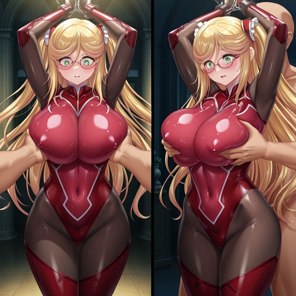 フェチコレVol.122 吊り上げ拘束されて背後からおっぱいを揉まれる対魔忍・高坂静流【枚数250枚】 - サンプル画像 5