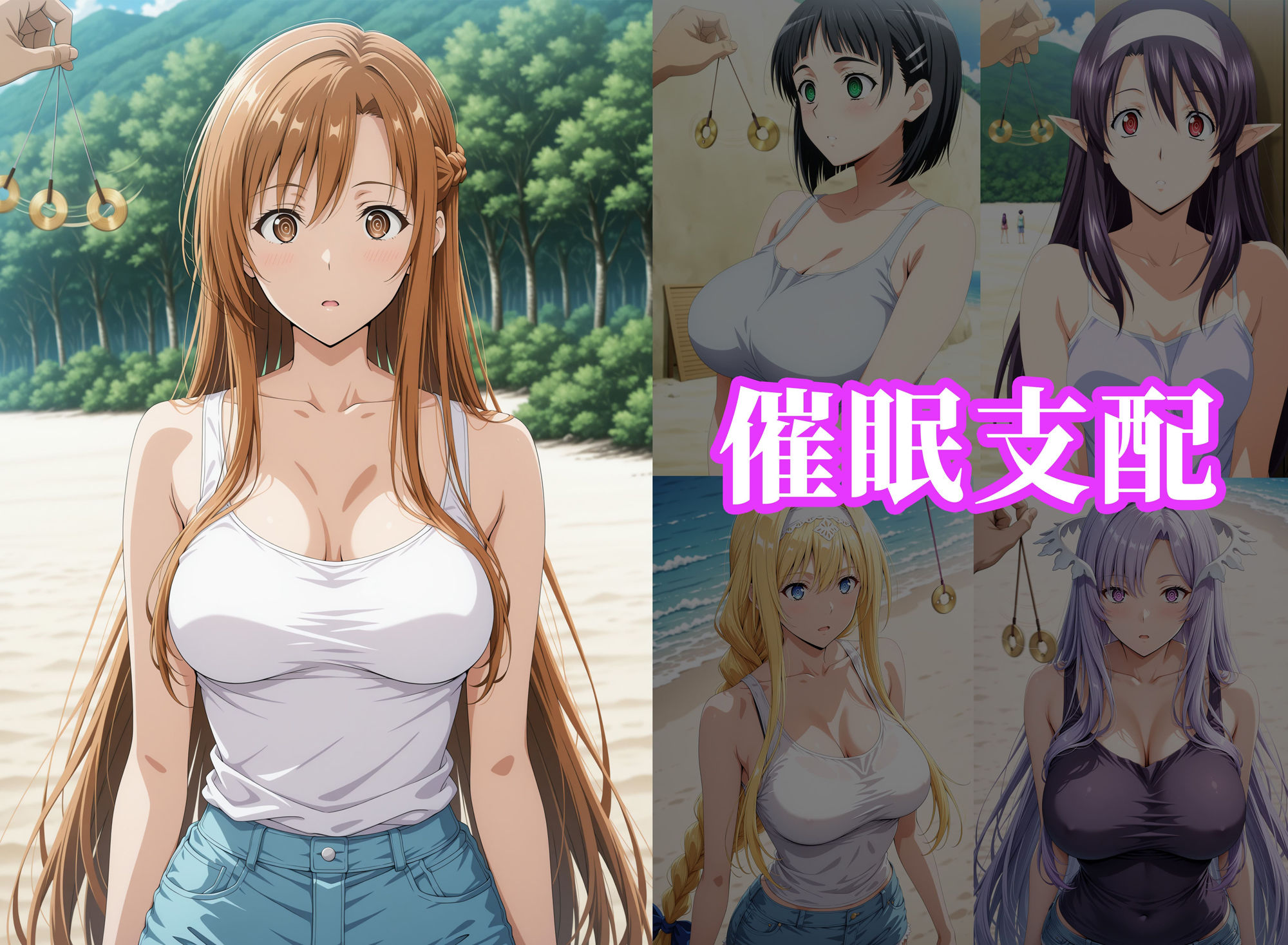 催●ビーチ 〜ソードアート●ンライン編〜 - サンプル画像 1