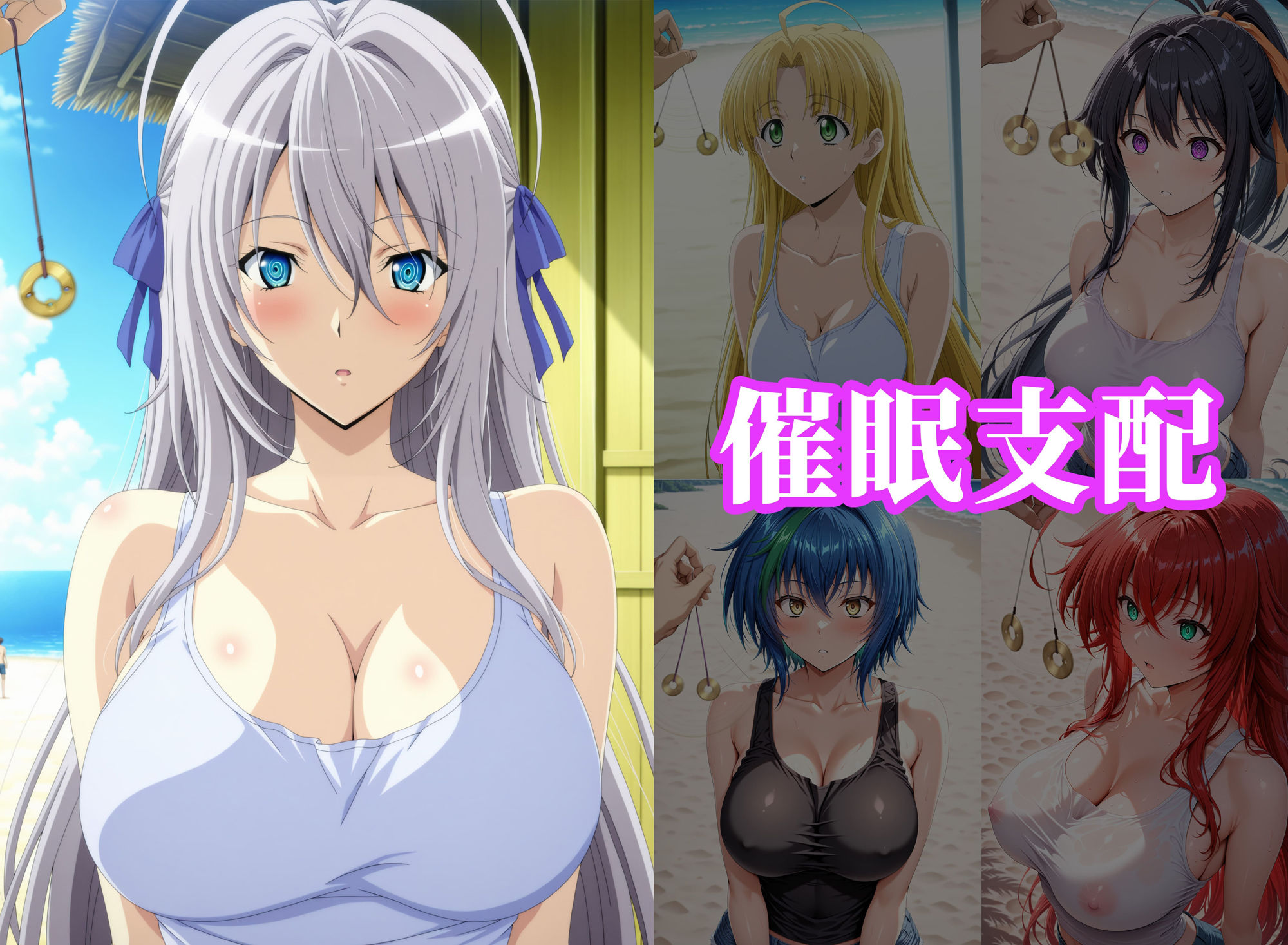 催●ビーチ 〜ハイ●クールDD編〜 - サンプル画像 1