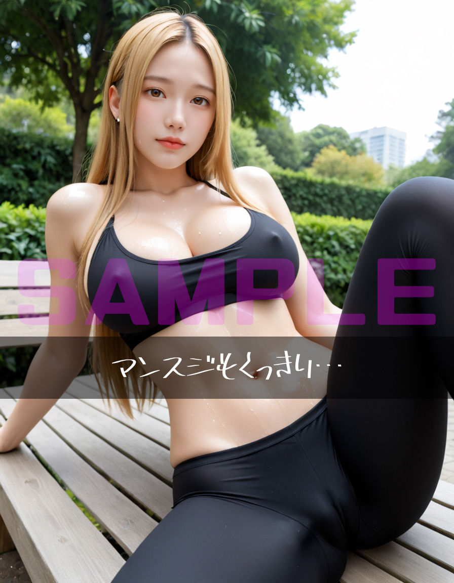 【たっぷり500枚】ギャルまみれ〜露出ギャルたちと汗だく野外トレーニング〜 - サンプル画像 4