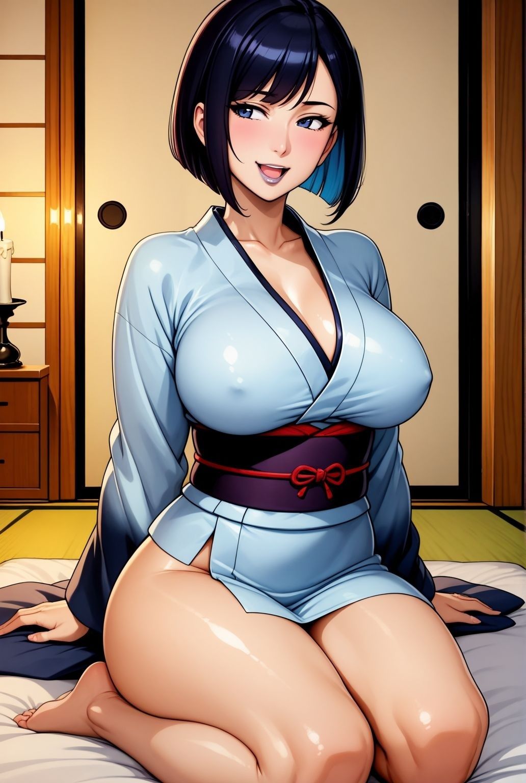 畳に沈む香と蜜  未亡人熟女の夜伽 - サンプル画像 2