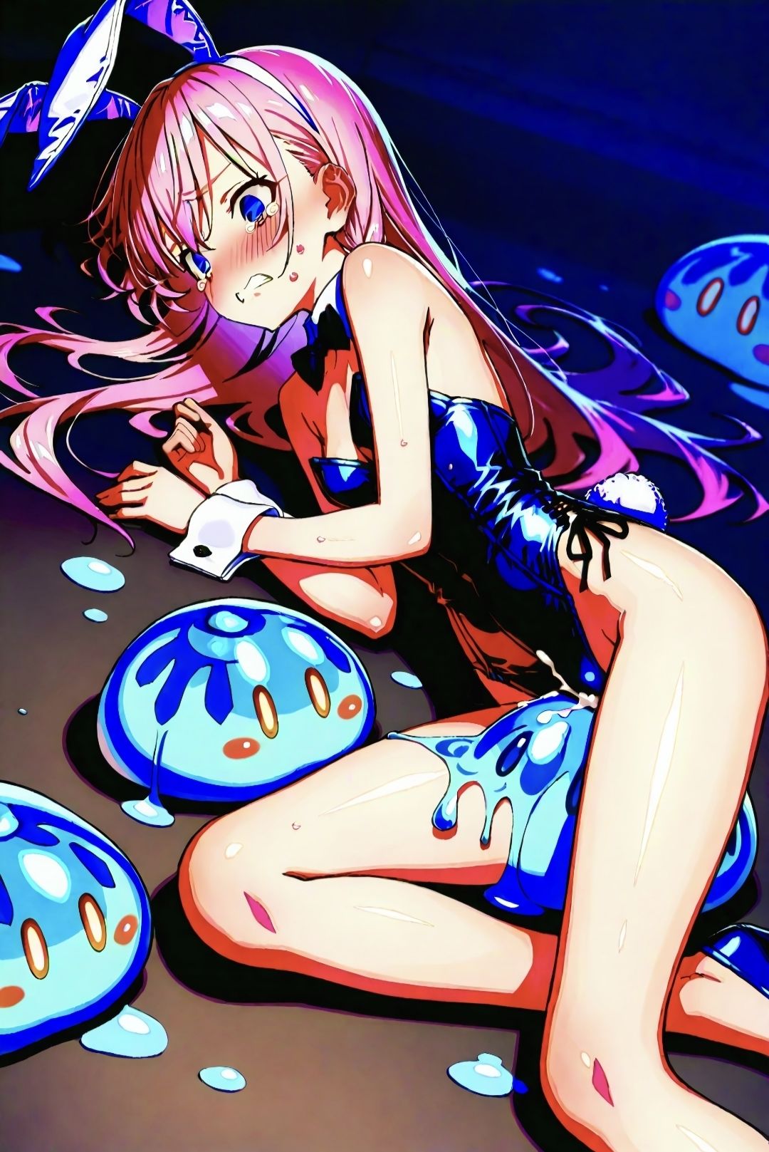 ピンク髪美少女とコスプレH.BLACKver - サンプル画像 9