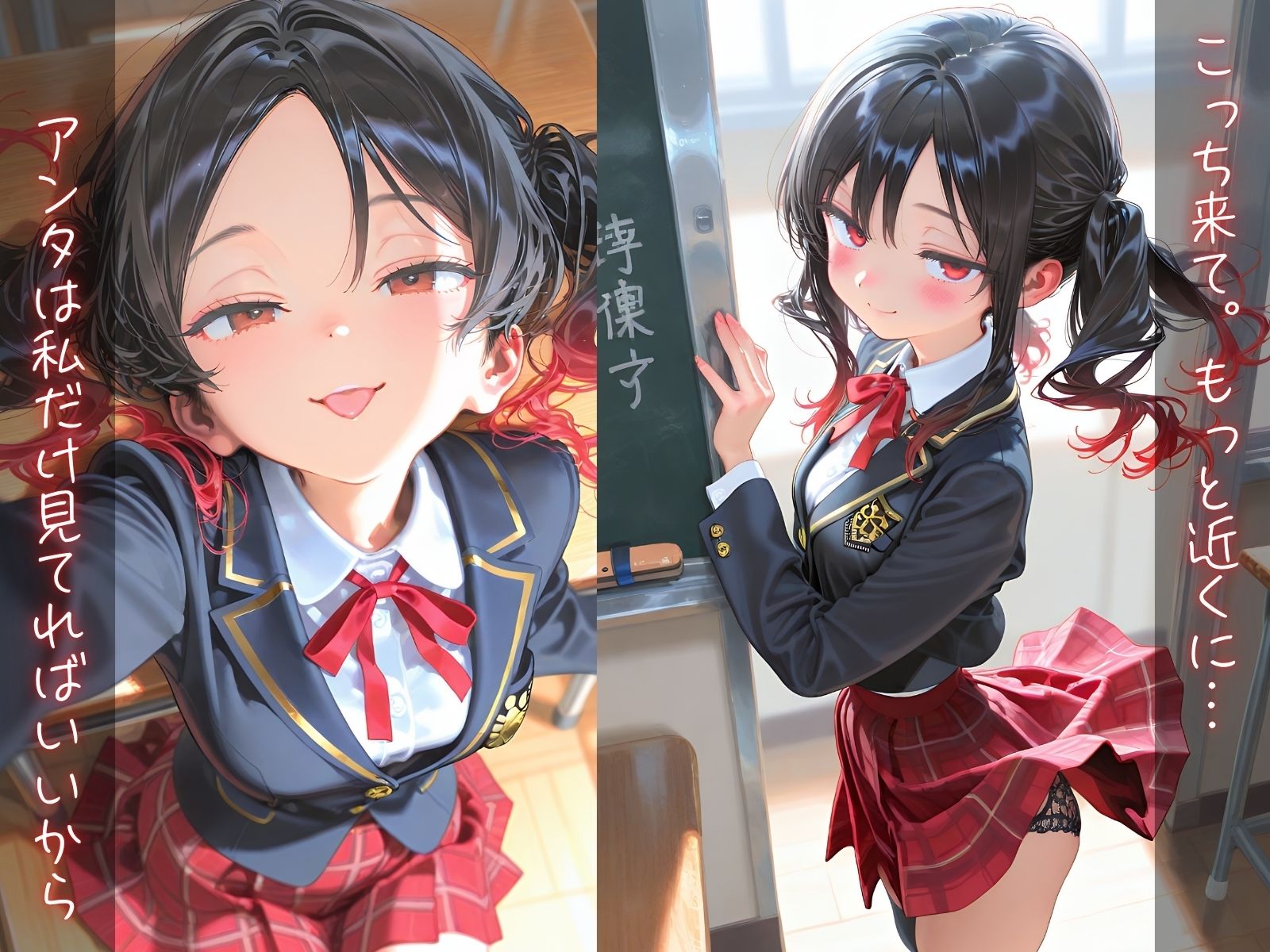 制服の君を独り占め ツンデレツインテ女子校生と放課後いちゃらぶえっち - サンプル画像 1