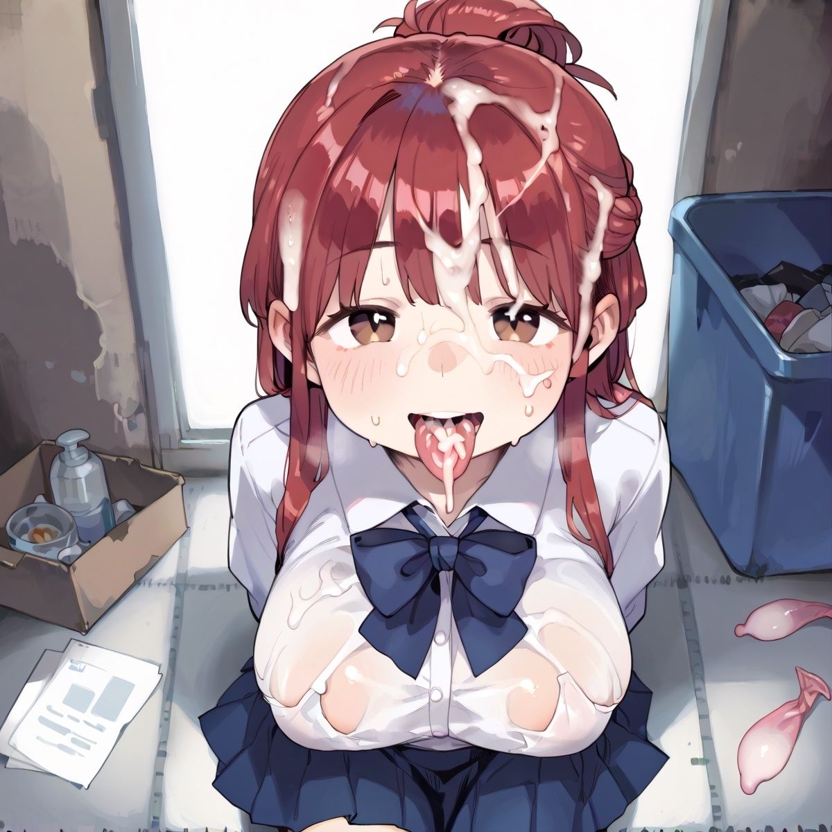 尻軽女はゴミ部屋でヤリ放題2【童顔少女たちとやりまくり！！200枚！】 - サンプル画像 1