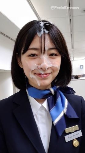 顔射後の余韻 - CA編 Vol.3 - サンプル画像 1