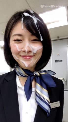 顔射後の余韻 - CA編 Vol.3 - サンプル画像 2