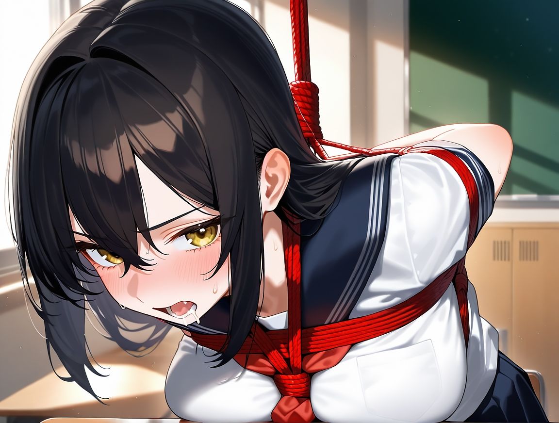 女子校生を緊縛調教して堕とす - サンプル画像 1