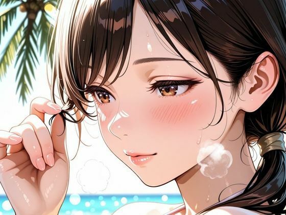 愛液に溺れた背徳の人妻 〜プライベートビーチで響き渡る愛人のイキ喘ぐ声〜 - サンプル画像 2