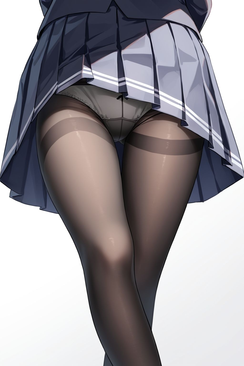 女子〇生の近距離黒タイツパンチラ【500枚】 - サンプル画像 10