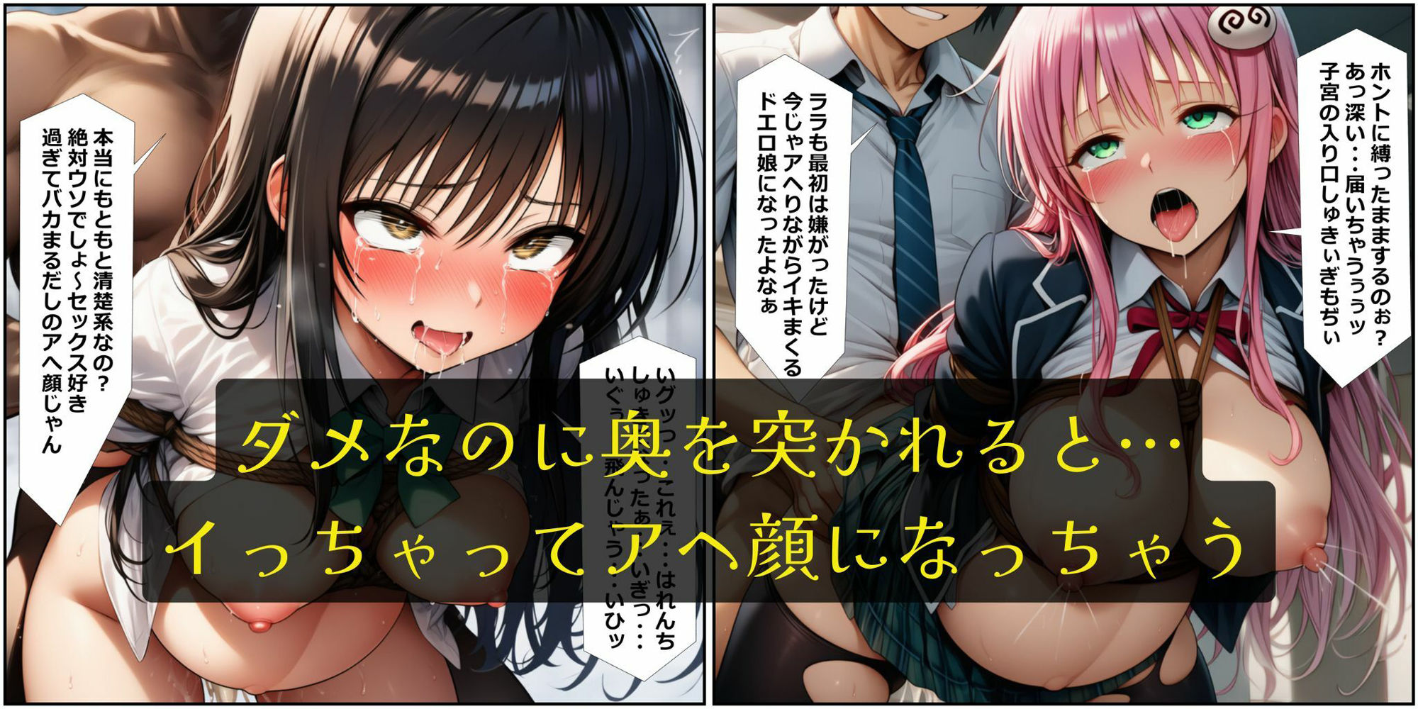 ToL0VEる’s妊婦ヒロイン・孕ませ縛り調教［セリフ付き＋エロいらすと集］ - サンプル画像 3