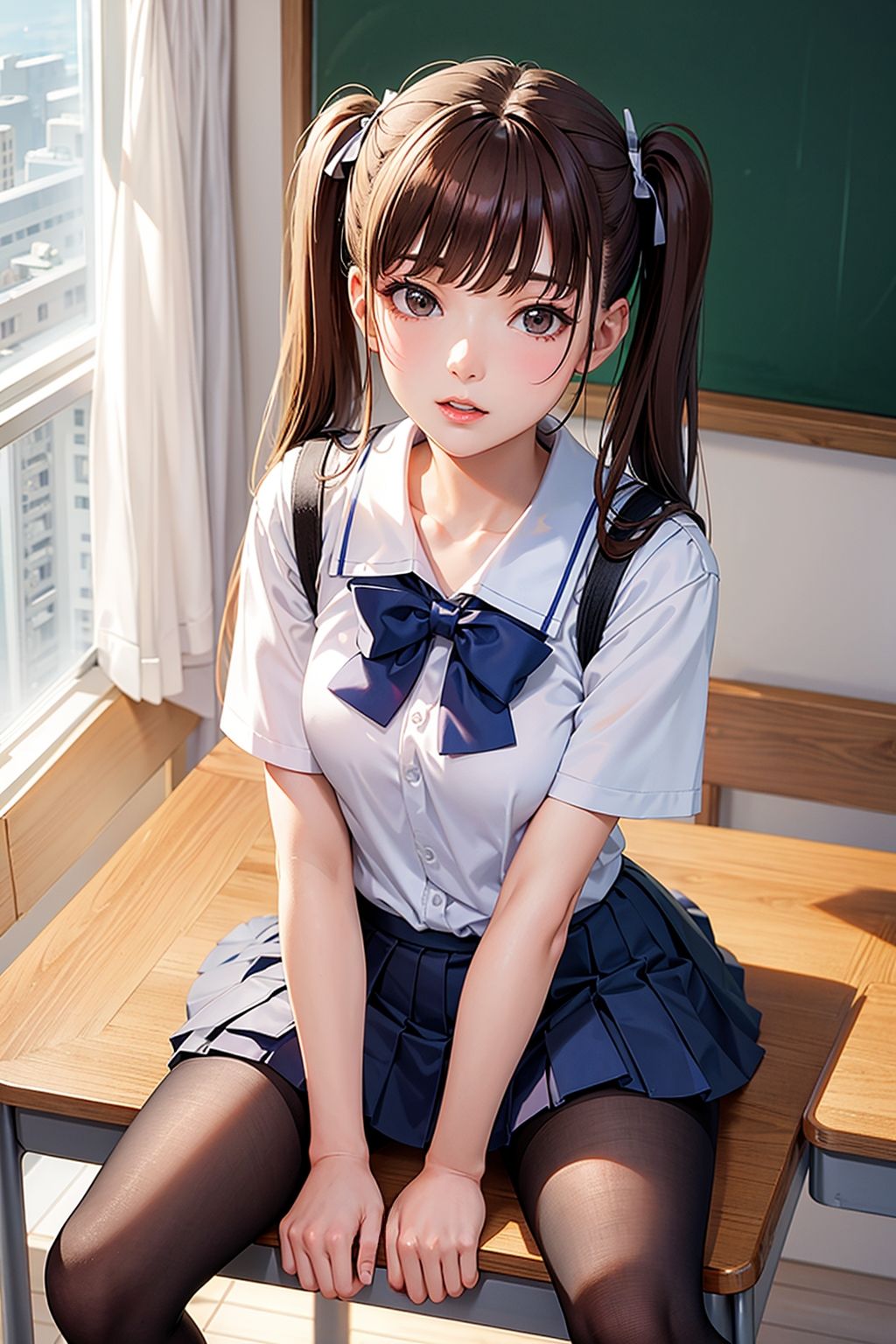 Lの誘惑 キュートなツインテール - サンプル画像 1