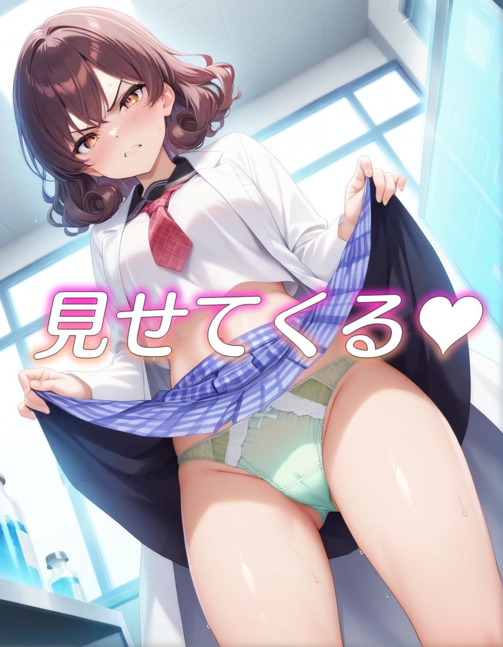 嫌な顔でパンツ見せてくる科学部 - サンプル画像 4