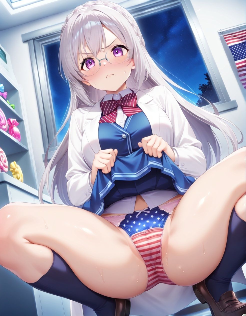 嫌な顔でパンツ見せてくる科学部 - サンプル画像 10