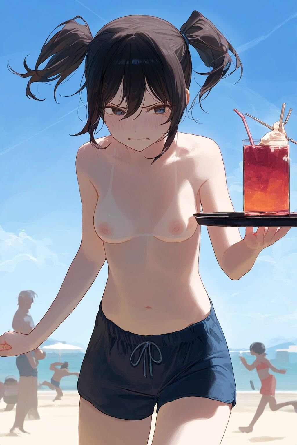 【500枚】罰ゲームで男水着チャレンジ - サンプル画像 1