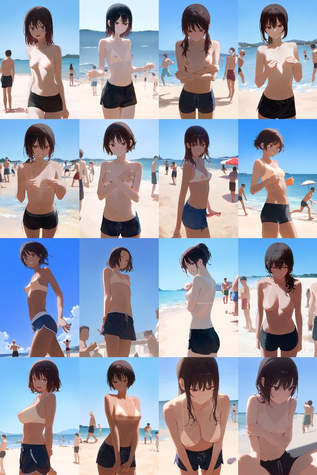 【500枚】罰ゲームで男水着チャレンジ - サンプル画像 3